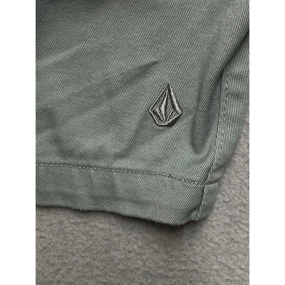 Volcom Frickin Modern Fit Chino Shorts Men 40 Sage light Green Repreve Walkshort